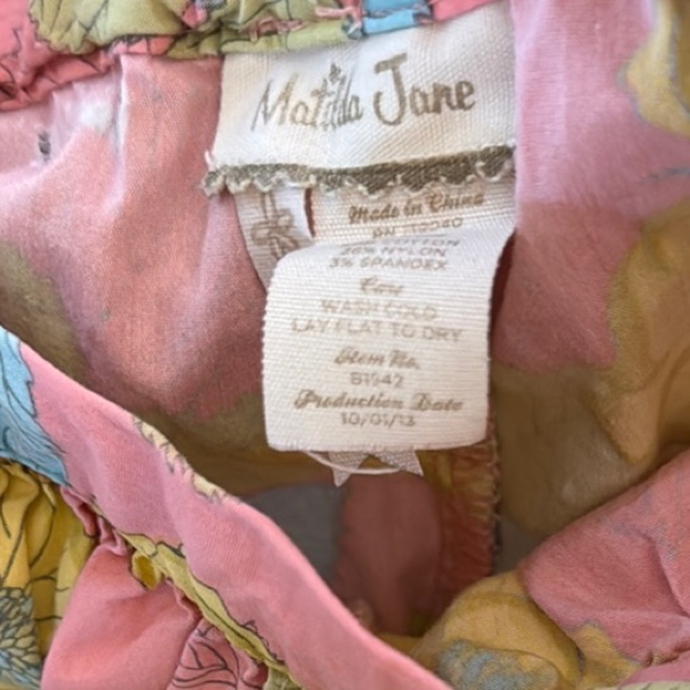 Matilda Jane Floral Ruffle Pants - Picture 7 of 8